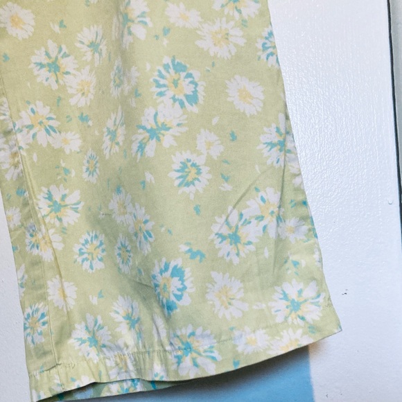 EDDIE BAUER Floral Green Pajama DrawstringLounge Pants Womens Medium - Picture 13 of 16